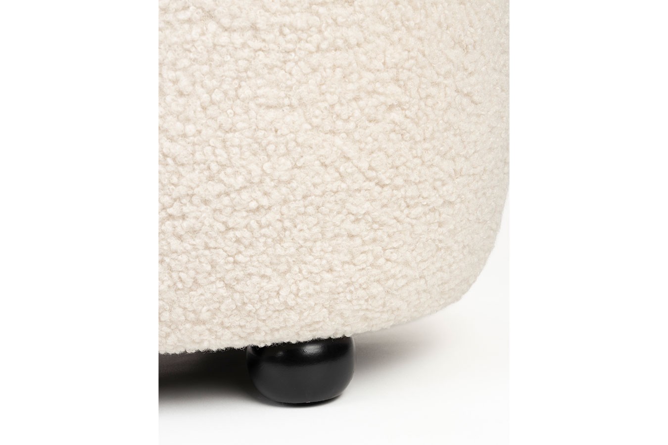 Sofa Noxx 2 Sitzer Boucle Stoff weiss