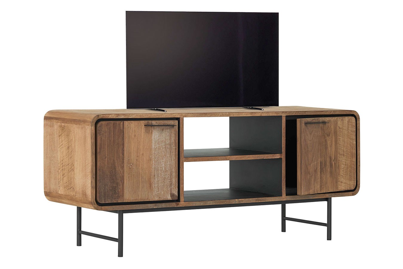 TV-Board Evo auf Fuß Teak B 145 cm