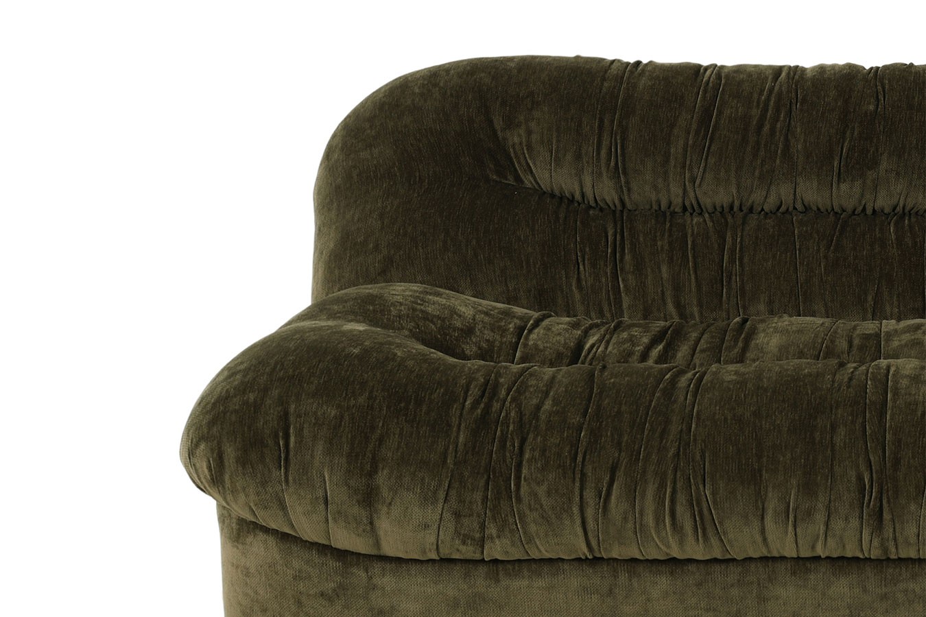 Sofa Savigny 3-Sitzer Chenille grün