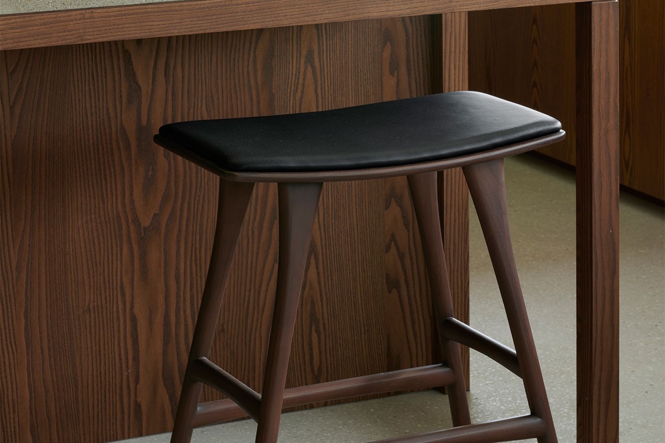 Tresenhocker Osso Teak gepolstert
