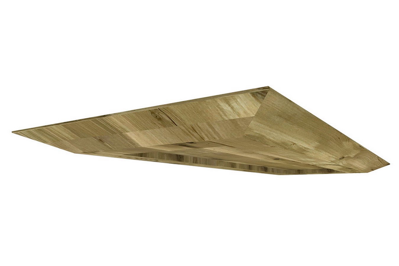 Tischplatte 6,5 cm astige Eiche massiv schweizer Kante extrem ab 60 cm konfigurierbar