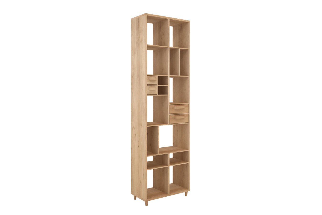 Regal Pirouette Eiche massiv H 200 cm