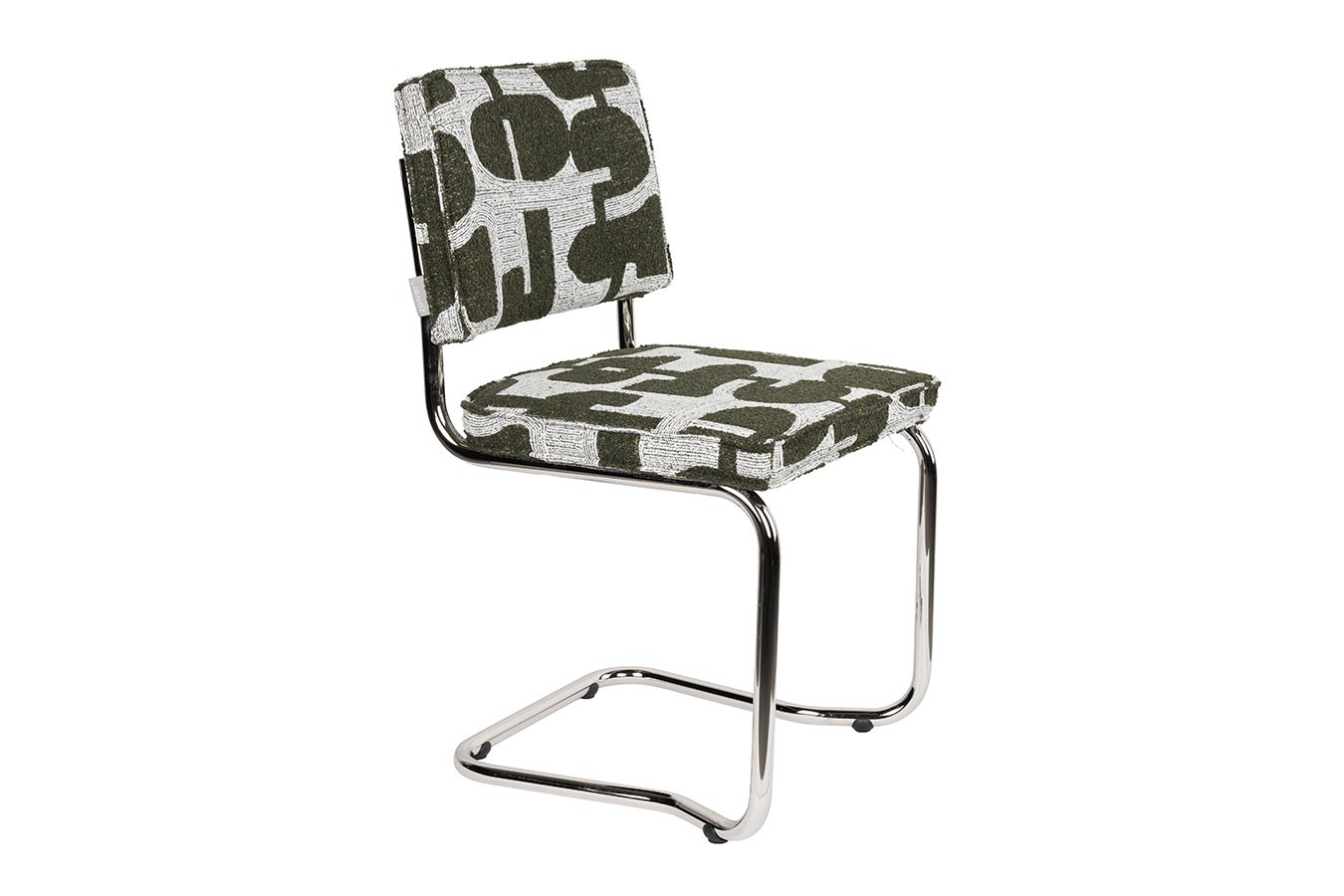 Freischwinger King Retro grünbraun weiss
