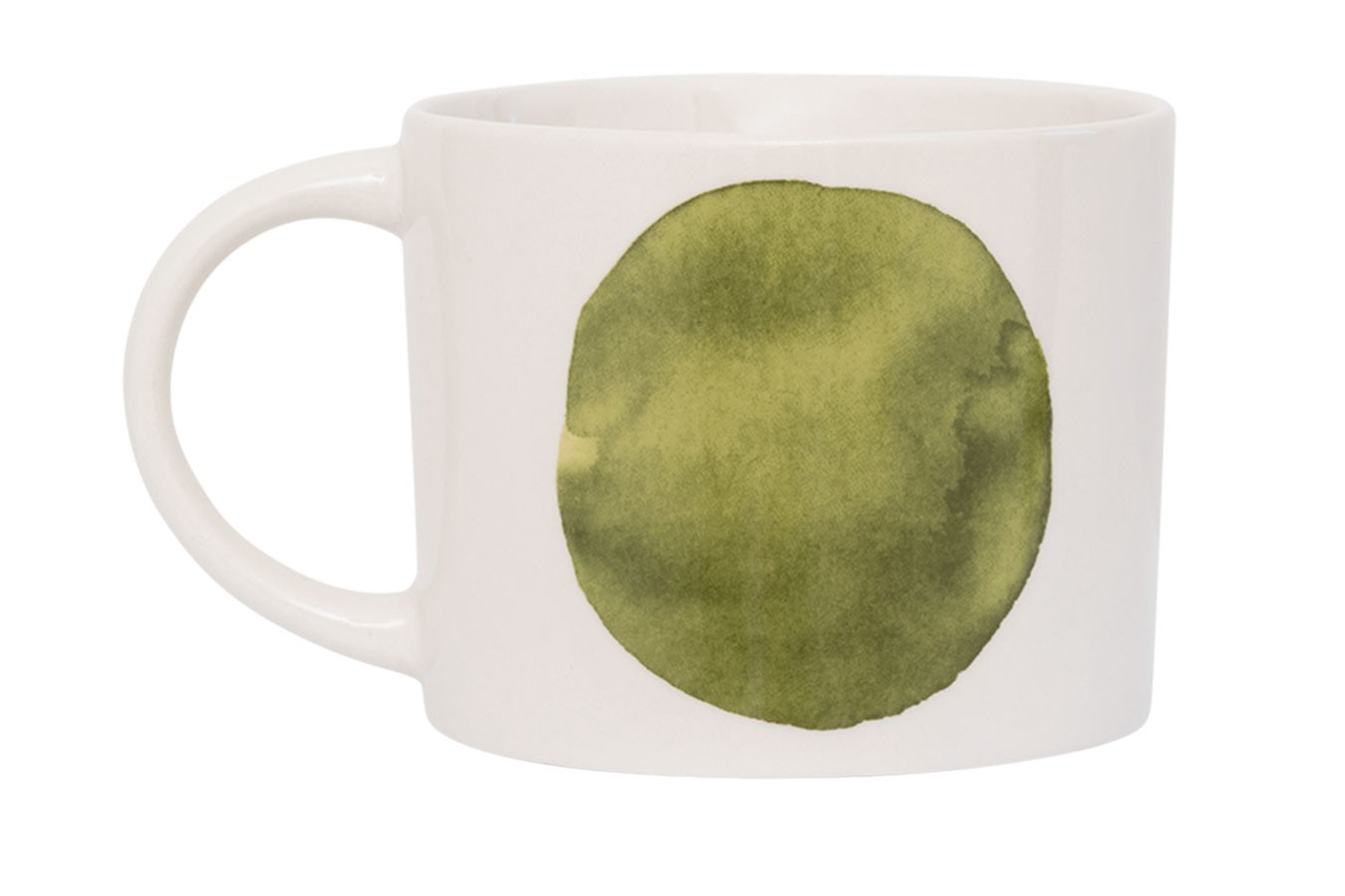 Tasse Tazza weiß-grün D 10,5 cm