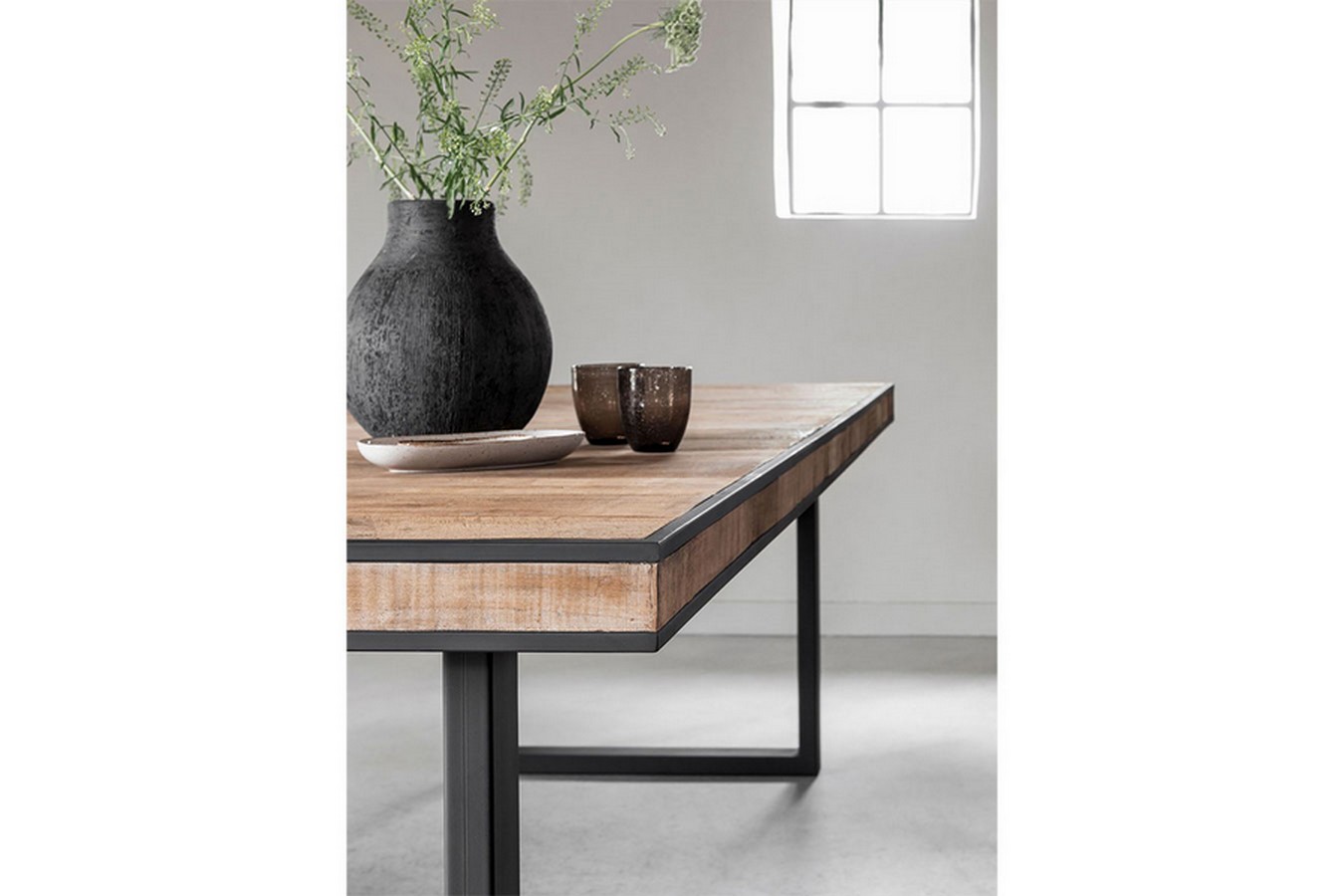 Tisch Cosmo Teak Metall 225 x 100 cm