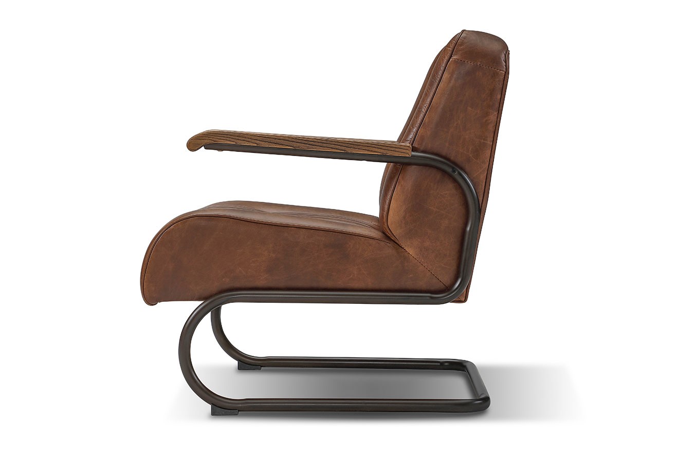 Lounge Sessel Marco Car 1930 Leder braun