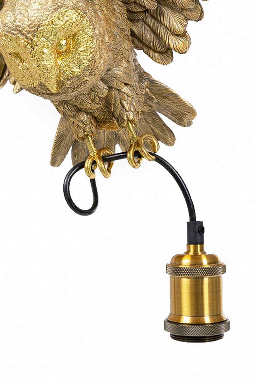 Hängeleuchte Eule gold