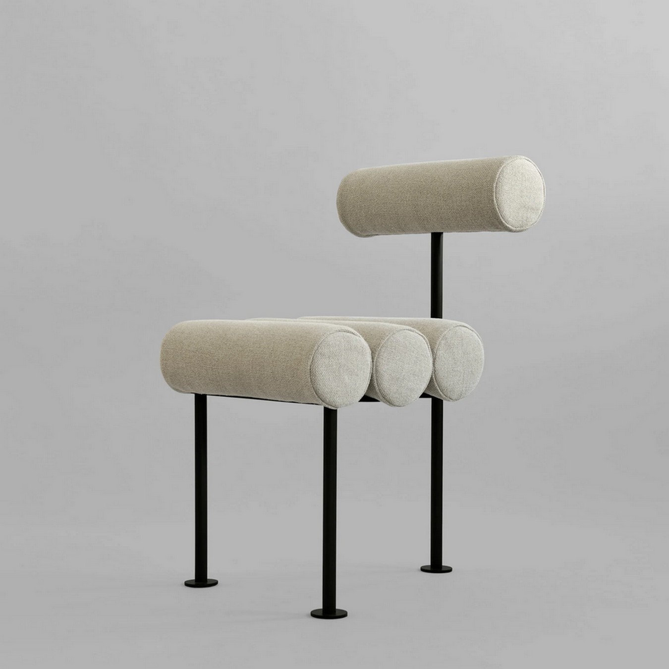 Designerstuhl Hiro Leinen beige