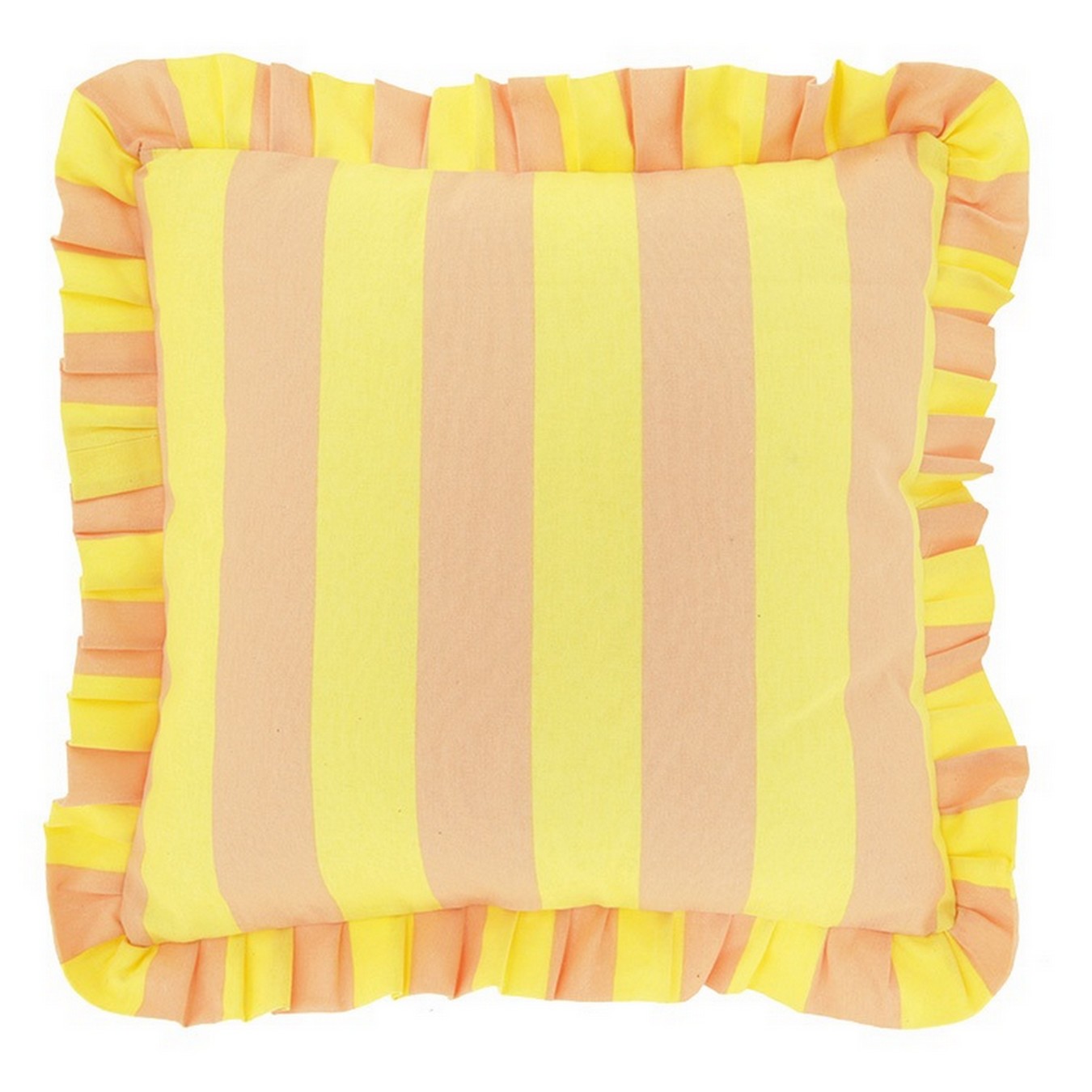 Kissen Seppl gestreift gelb 45*45 cm