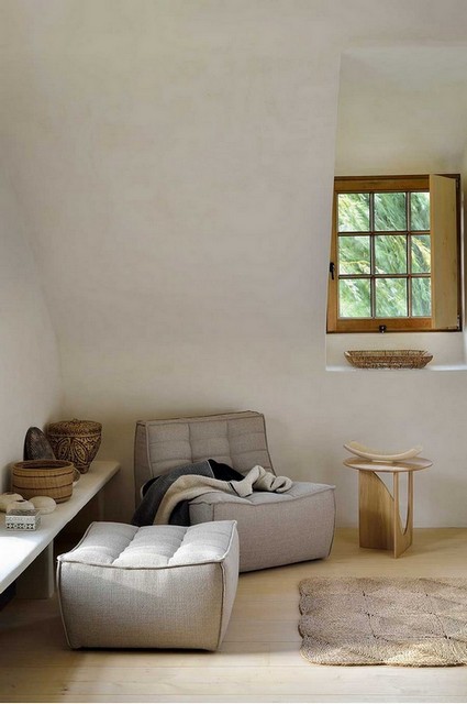 Beistelltisch Geometric Eiche natur