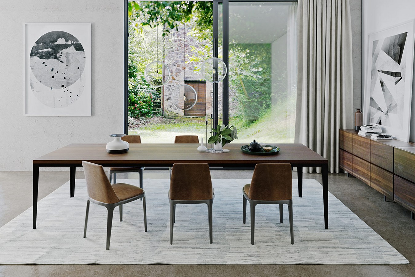 Konferenztisch Flory Hard Nuss B 300 cm