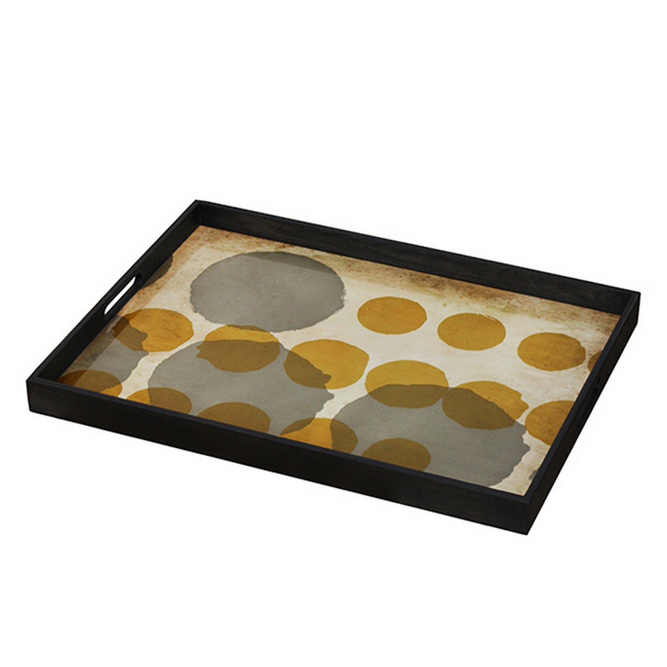 Notre Monde Tablett Sienna Layered Dots 61 cm