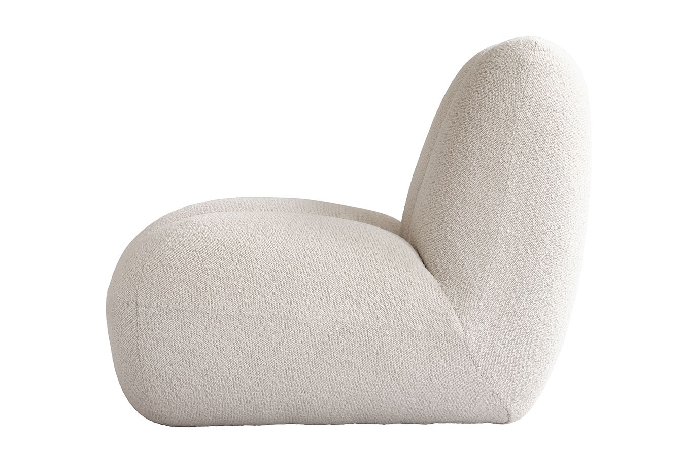 Lounge Sessel Toe Bouclé weiss