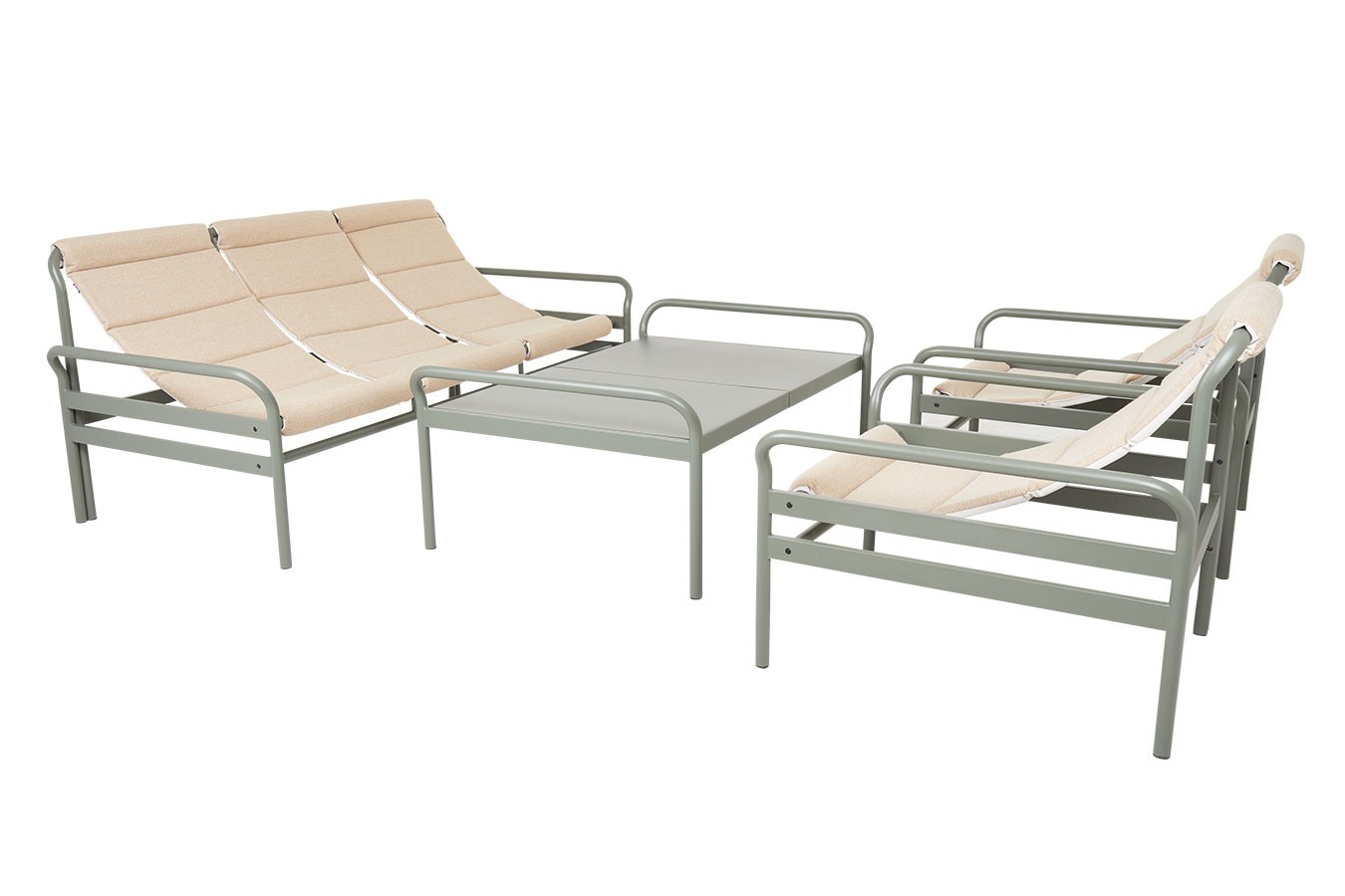 Outdoor Couchtisch Sling grün B 135 cm