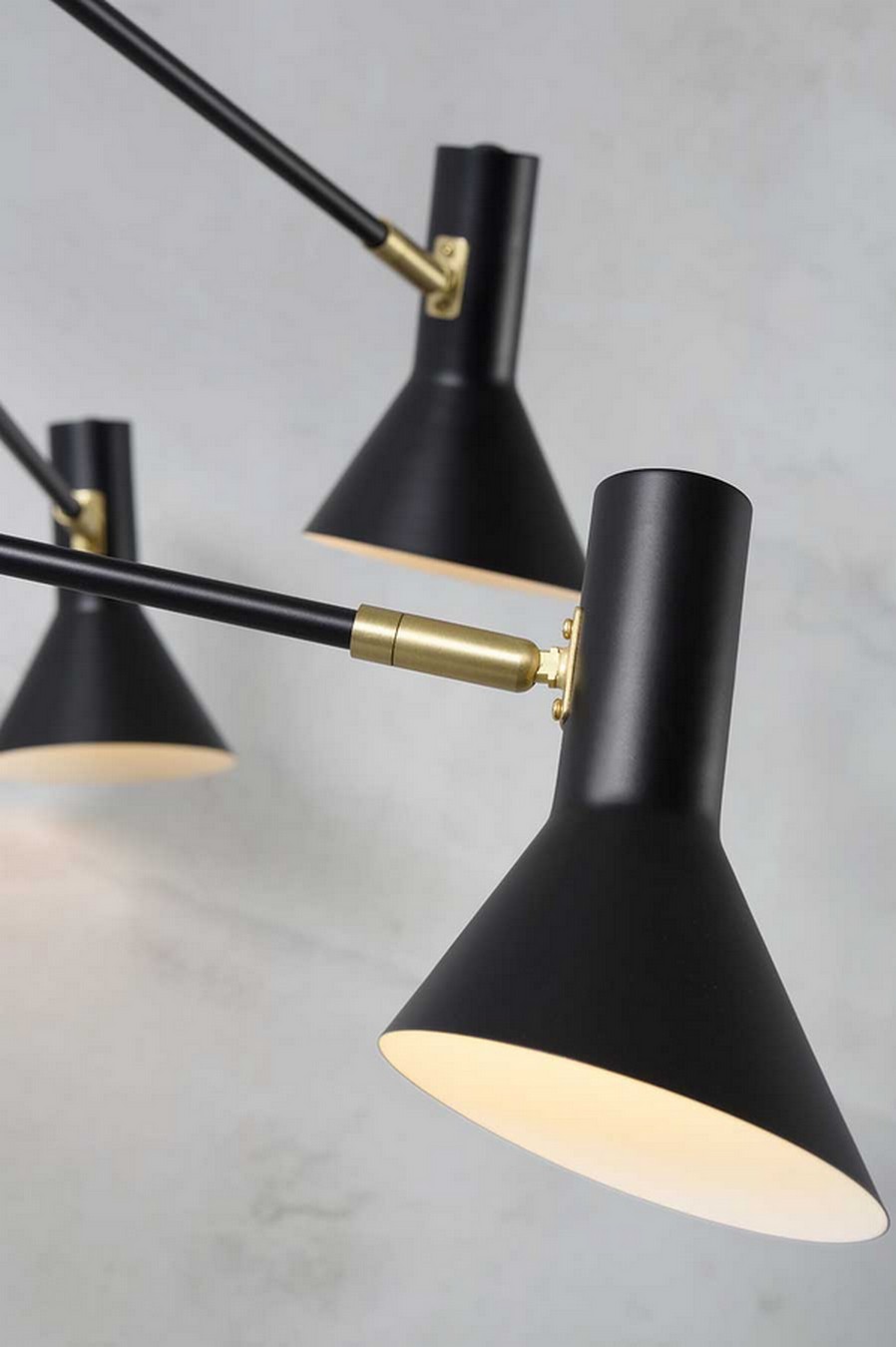 Deckenlampe Izmir Eisen schwarz