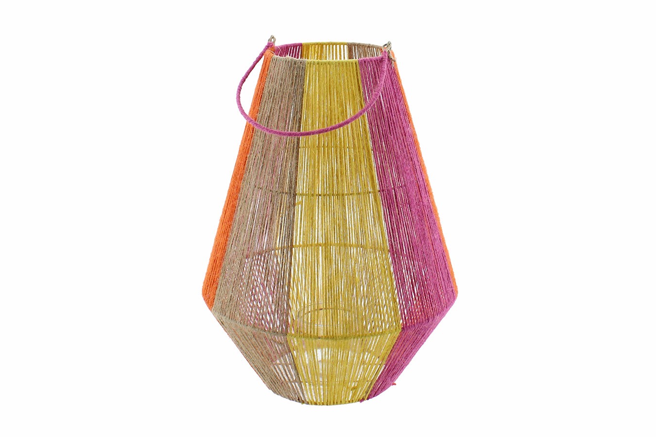 Salina Laterne gelb orange pink H 50 cm