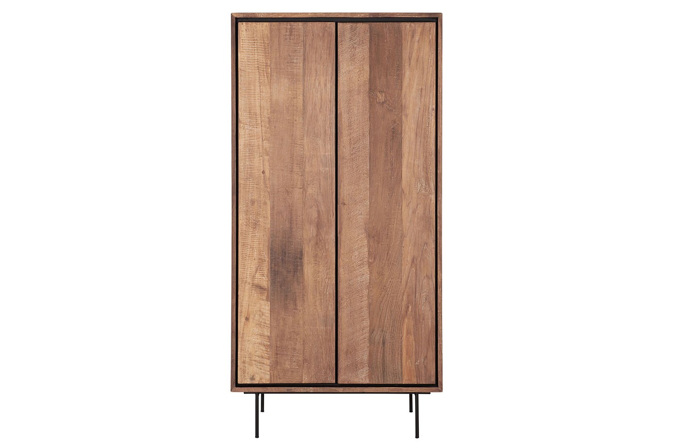 Schrank Metropole Teak Metall 180x90 cm