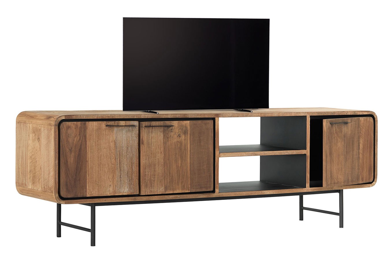 TV-Board auf Fuß Evo Teak B 185 cm