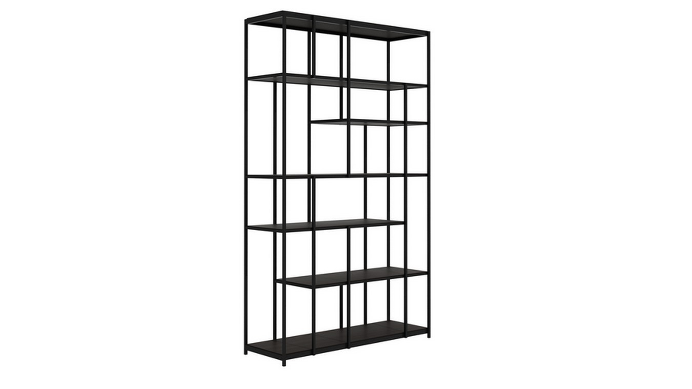Regal Studio Teak Metall H 205 cm