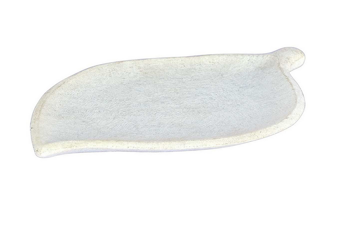 Marmorplatte Blatt weiß