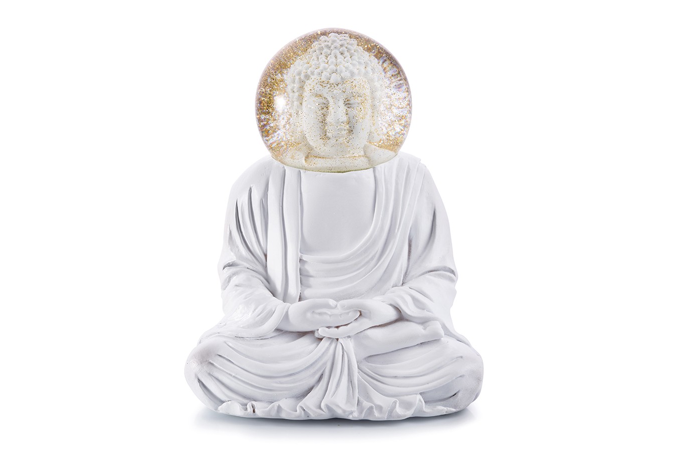 Dekofigur Summerglobe The Buddha weiß