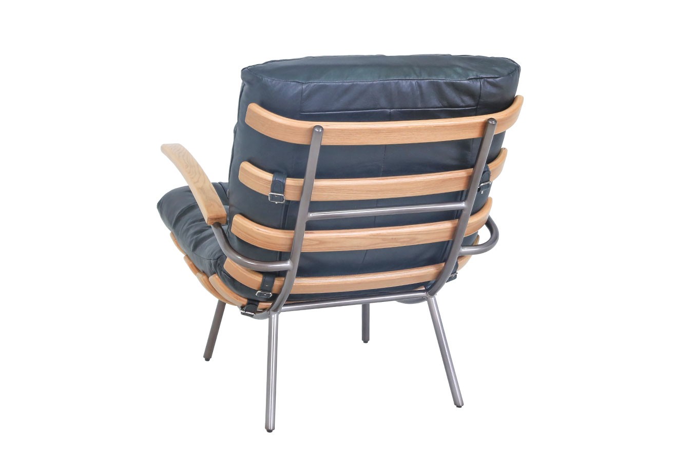 Designsessel Chester Leder schwarz