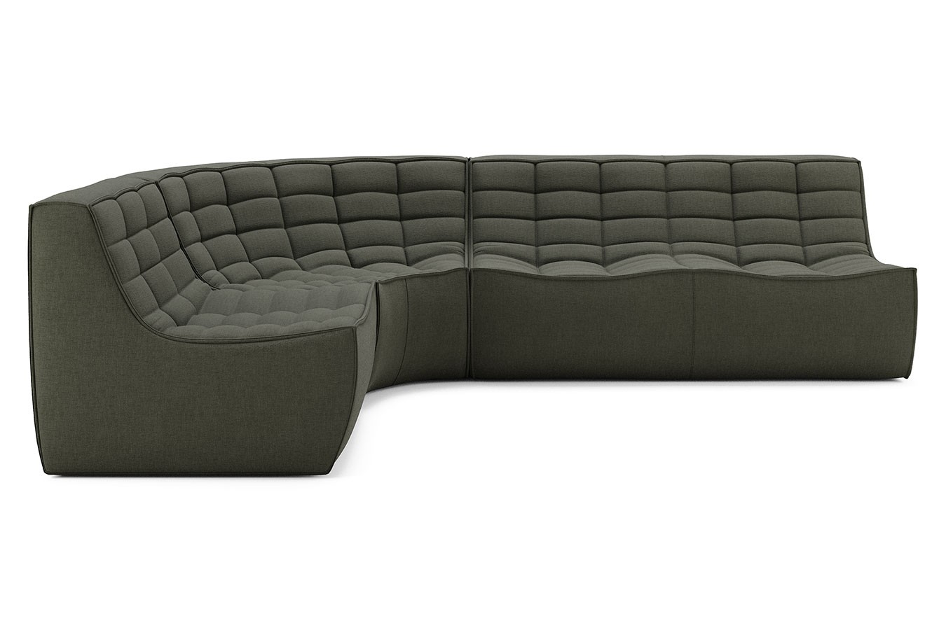 Sofakombination N701 Eco Stoff moss