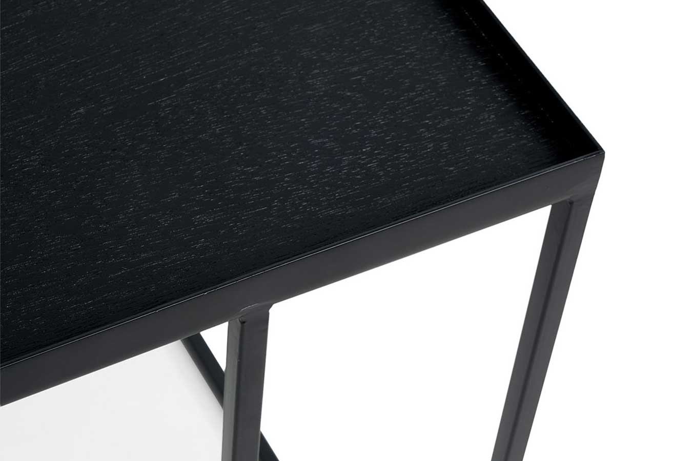 Beistelltisch schwarz 39x39 cm