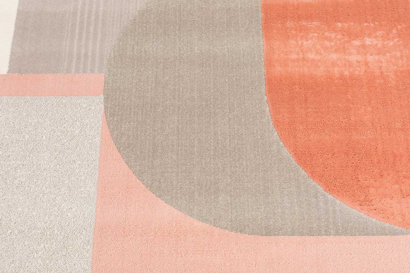 Teppich grau rosa 230 x 160cm