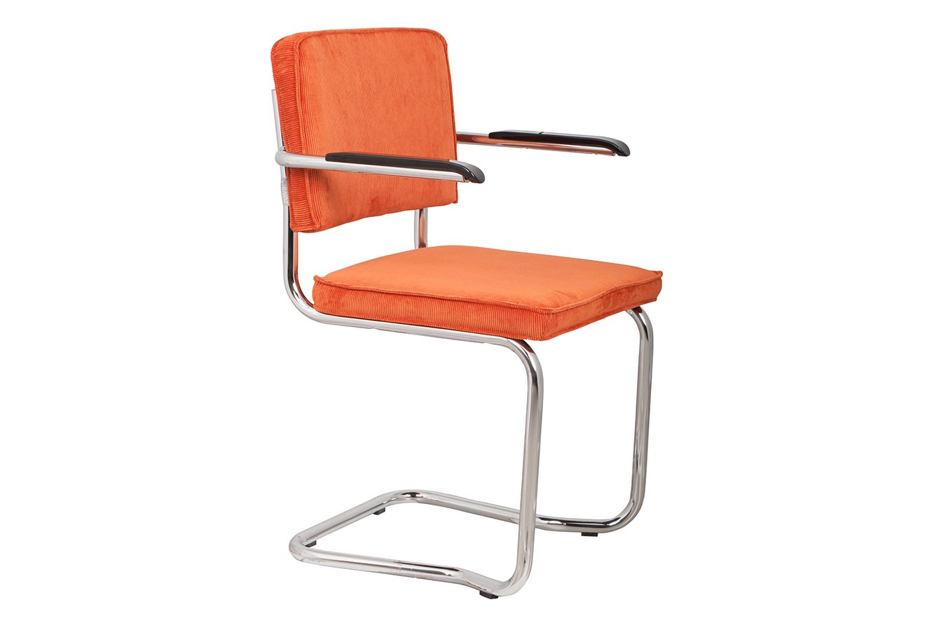 Freischwinger King mit Arm Cordorange