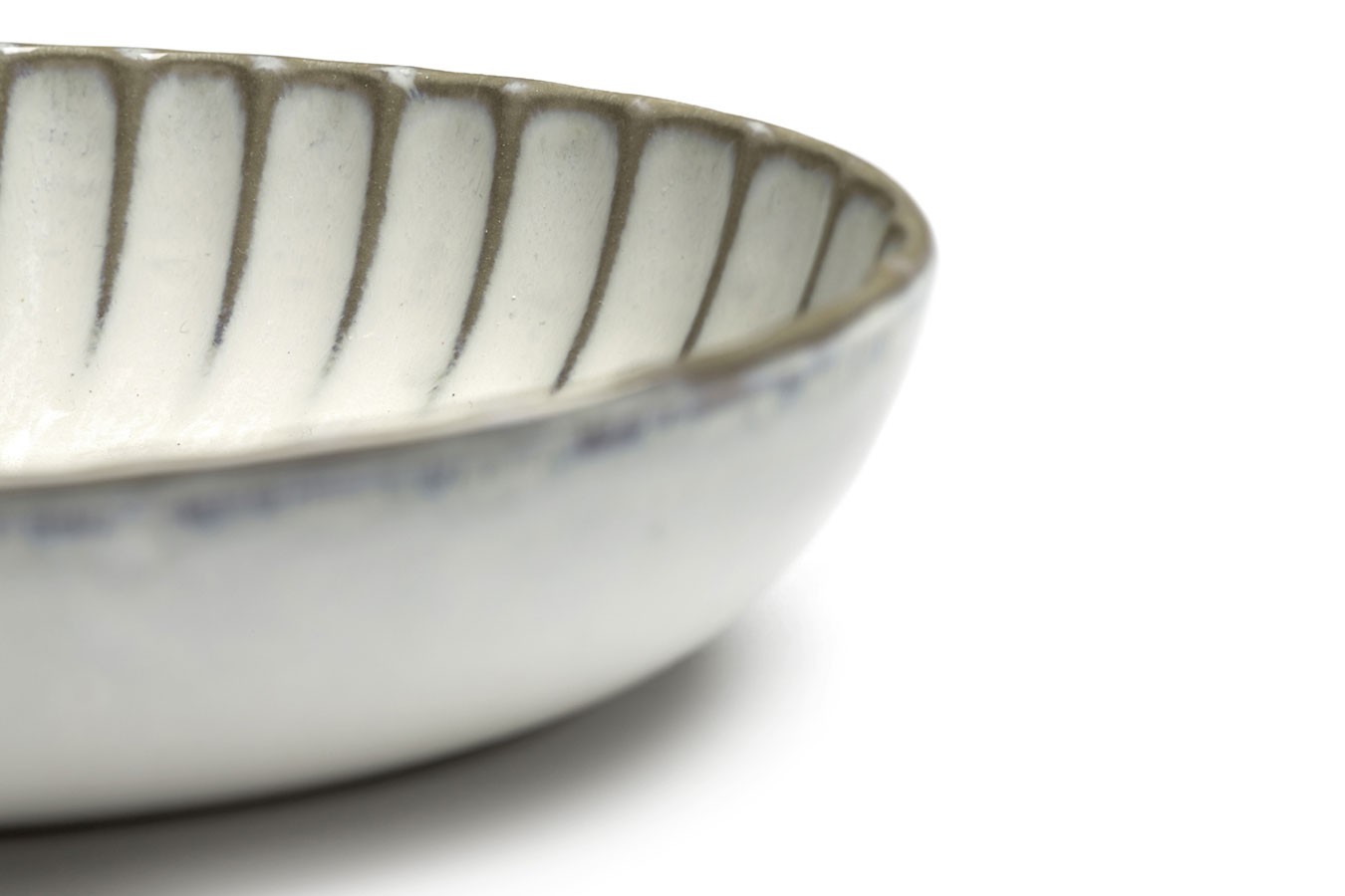 Servierschale Inku oval weiss klein
