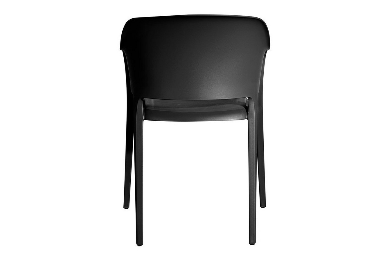 italienischer Designchair Cube mit Armlehne schwarz
