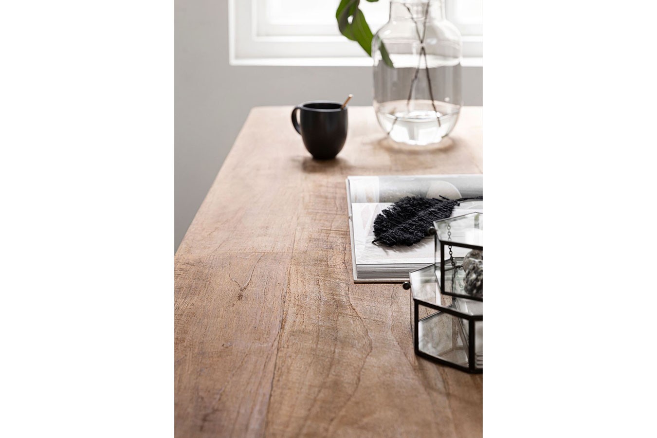 Schreibtisch Metropole Teak Metall B150 cm