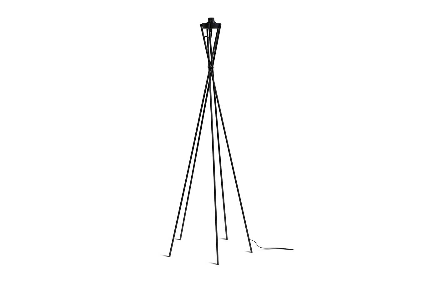 Stehlampe Lima schwarz natur H 170