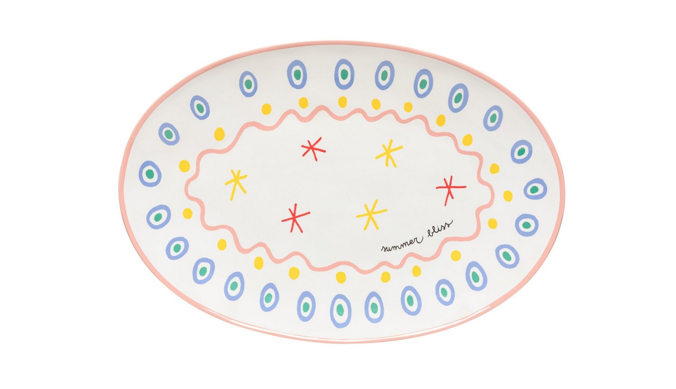 Servierplatte Summer oval