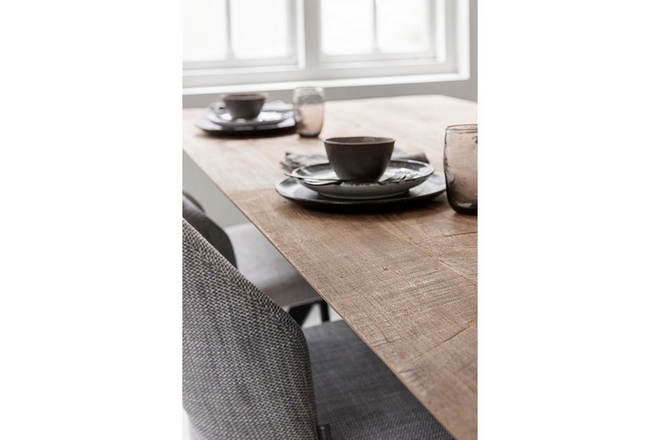 Tisch Metropole Teak Metall B 200 cm