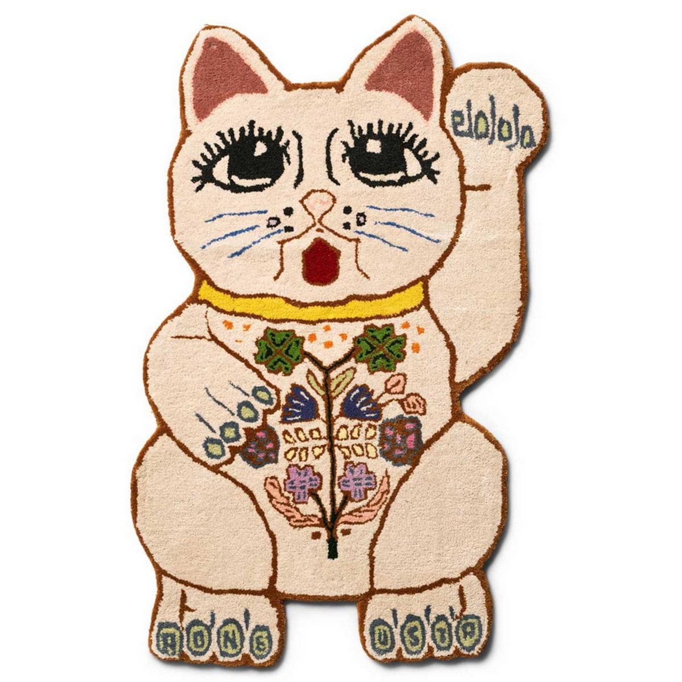 Teppich Lucky Cat creme