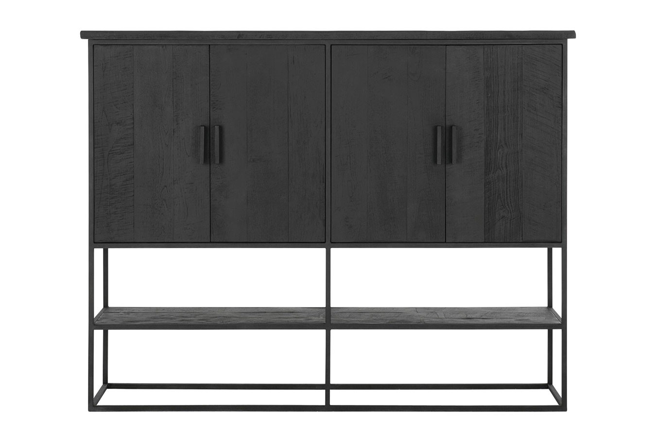 Schrank Timeless Black Teak schwarz B 180 cm