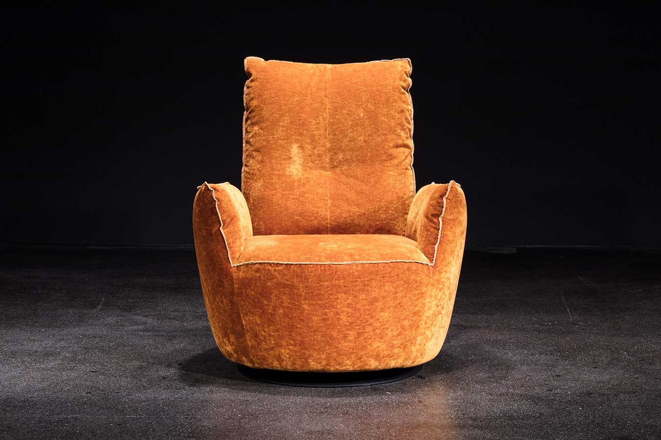 Funktionssessel Blobb Leder beige