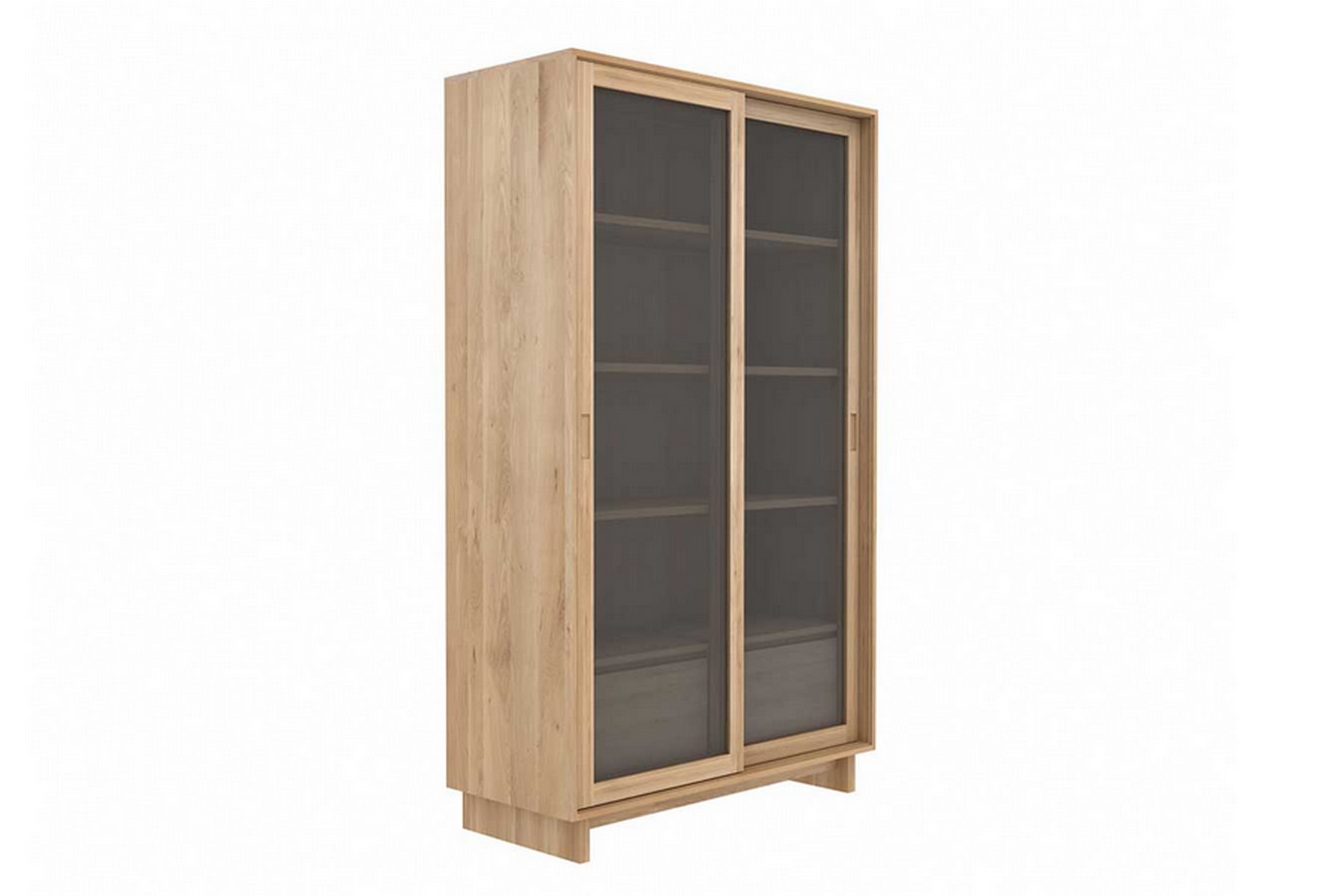 Vitrine Wave Eiche massiv H 183 cm