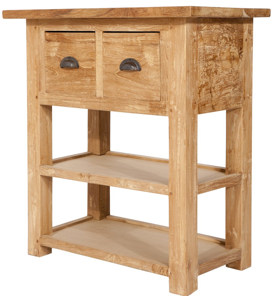 Konsolentisch Loft Teakholz B 75 cm