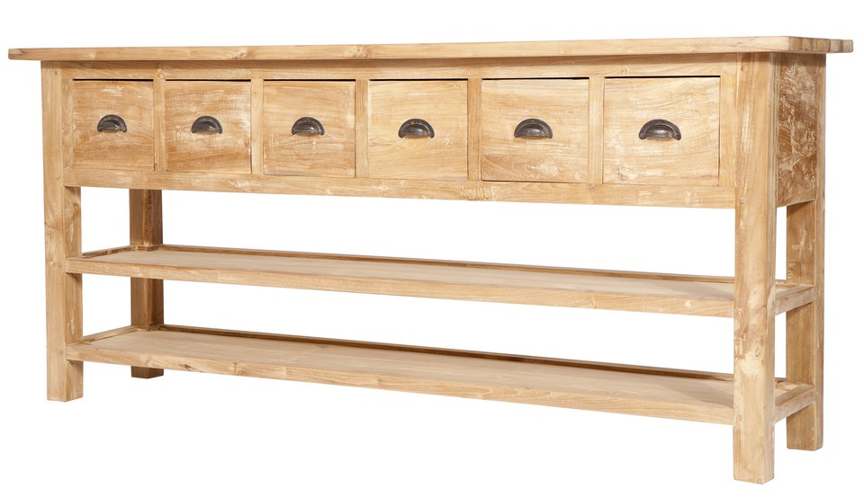 Konsolentisch Loft Teakholz B 180 cm