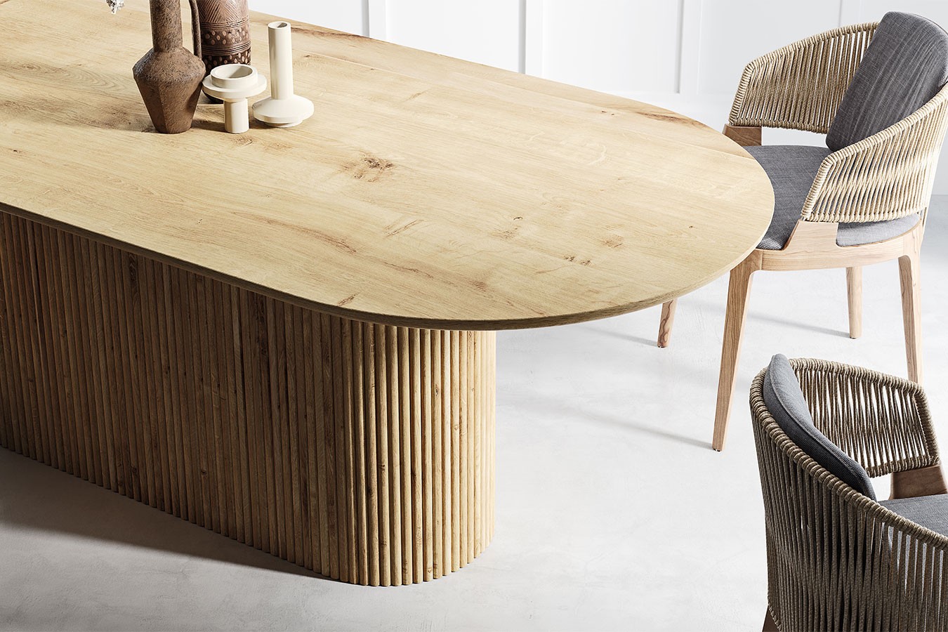 Esstisch Kane Eiche oval B 200 cm