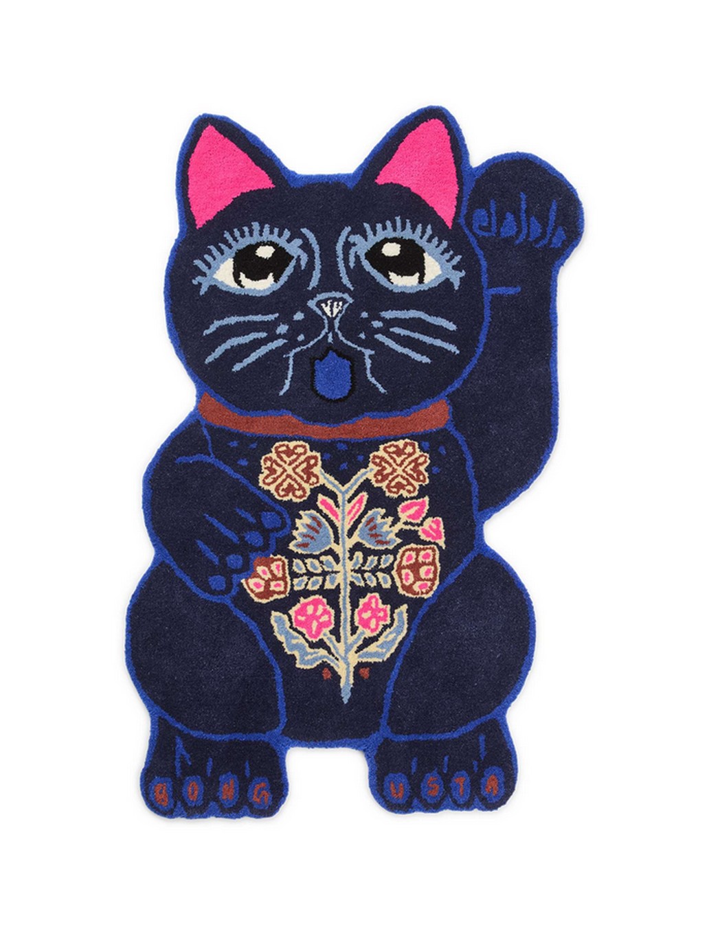 Teppich Lucky Cat blau