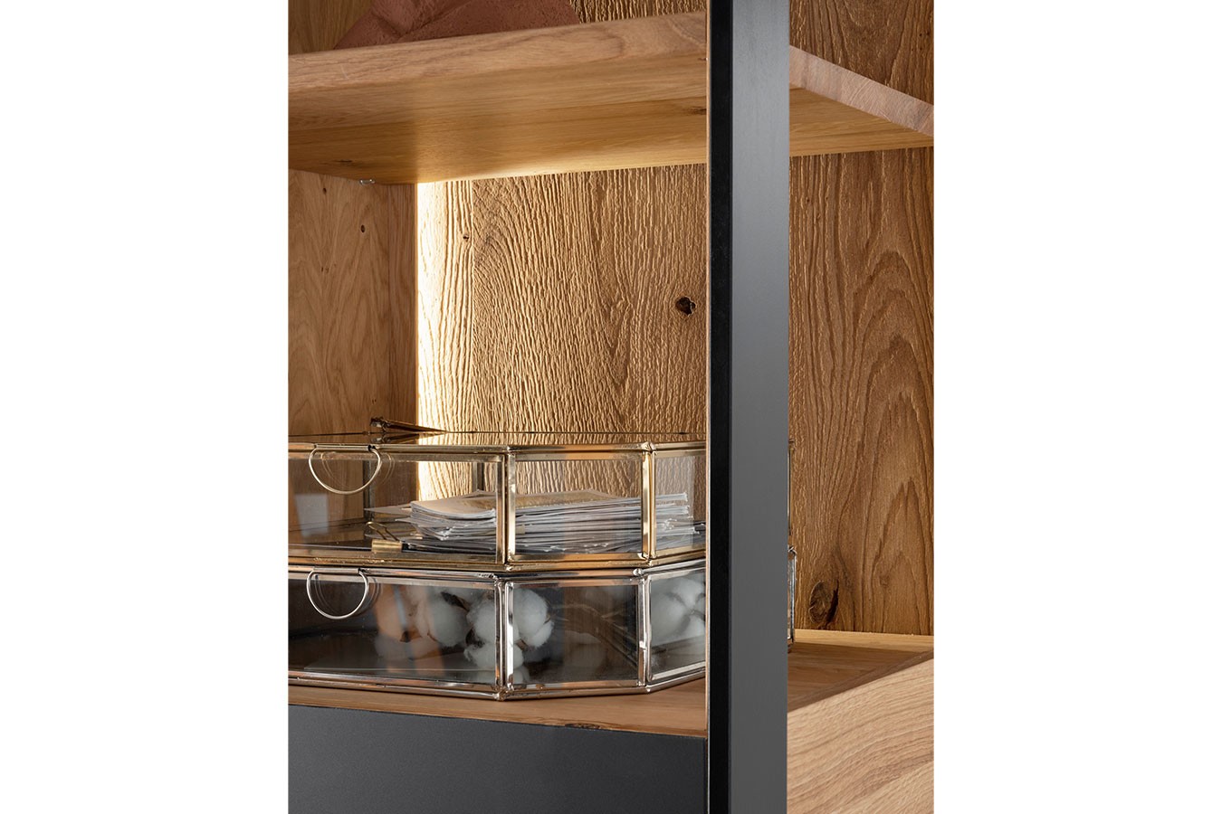 Highboard Benni Wildeiche H 143 cm