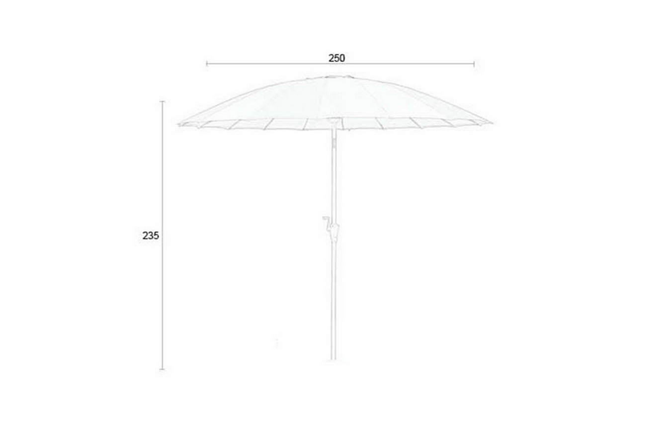 Sunbrella Sonnenschirm 250x250 beige