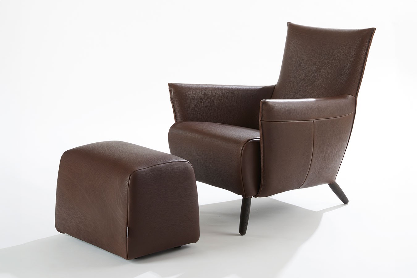 Loungesessel Cheo Leder braun