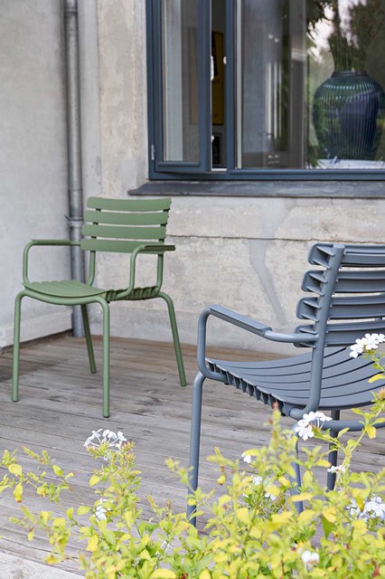 Gartenstuhl mit Arm ReCLIPS blau