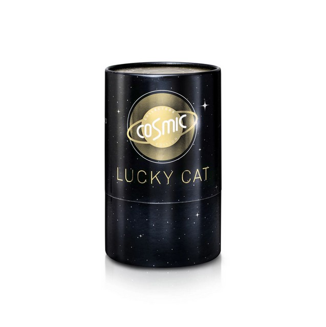 Winkekatze Lucky Cat Cosmic shiny platin