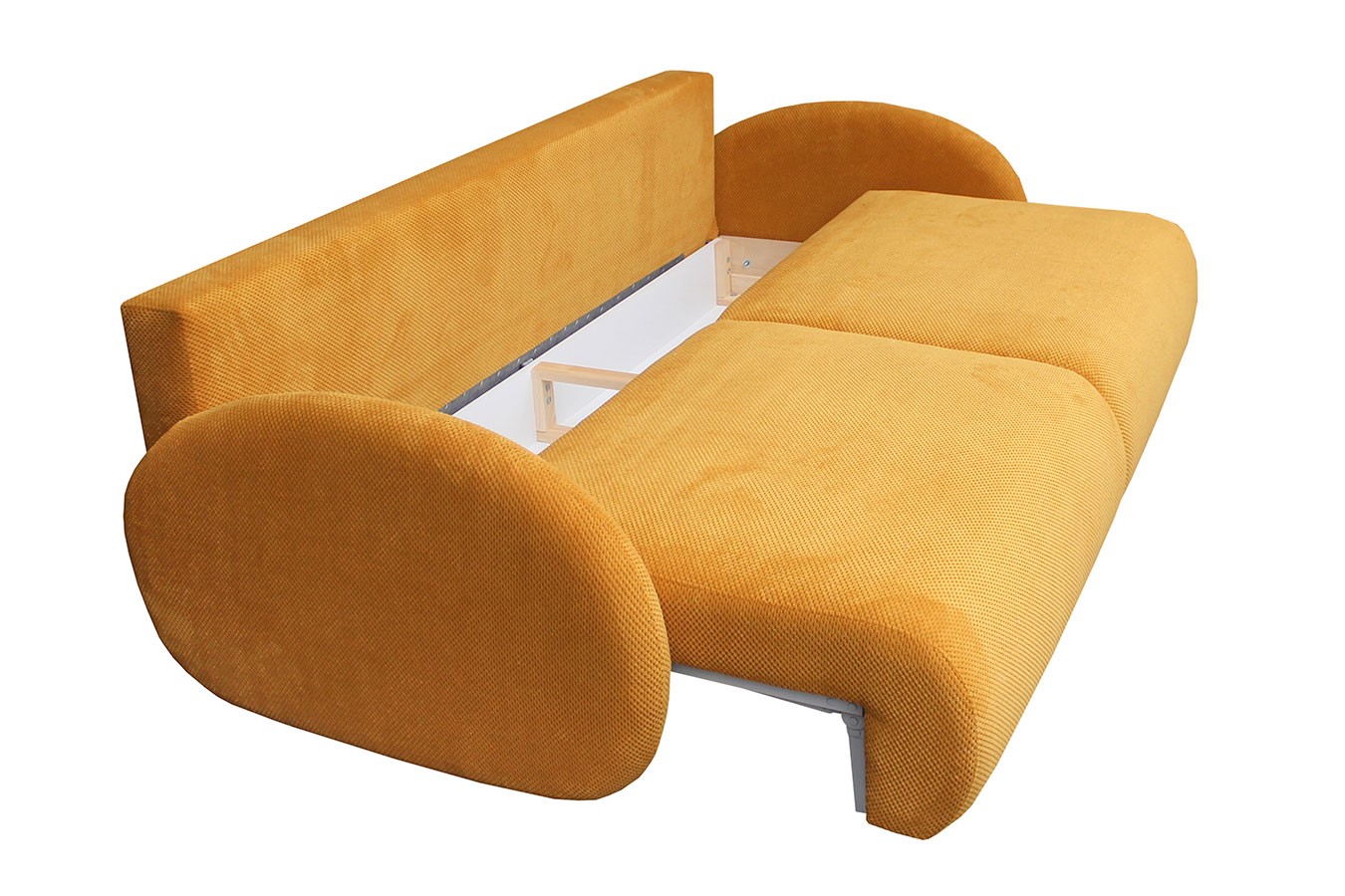 Schlafsofa Siena Stoff orangegelb